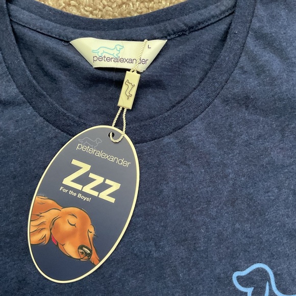 Peter Alexander Midnight Blue Sleep Tee L - Picture 3 of 5